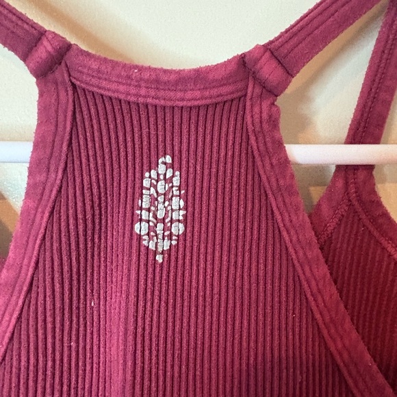 FP Movement by Free People Burgundy Ribbed Bralette EUC - Picture 3 of 5